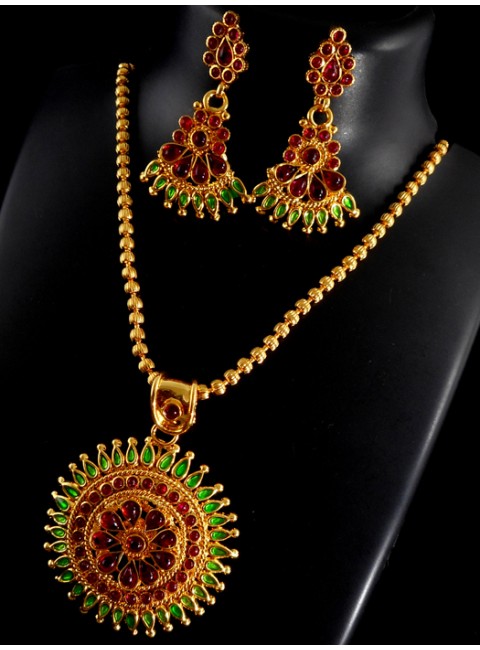 Polki Pendant Set